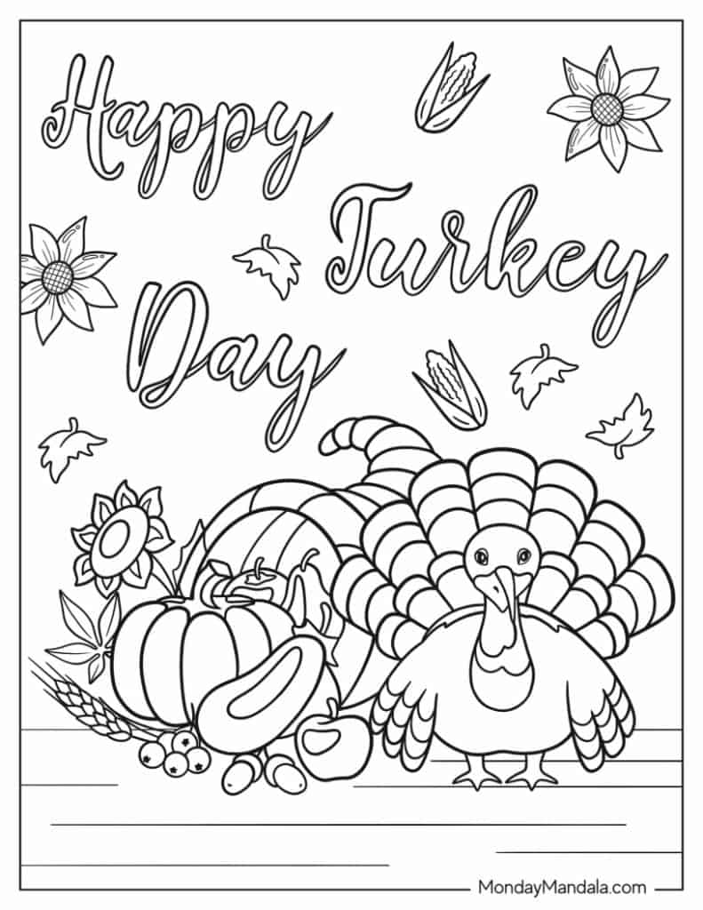 67 thanksgiving coloring pages (free pdf printables)